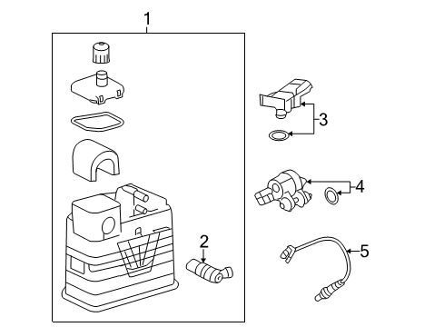 2014 Cadillac XTS Emission Components Diagram 2 - Thumbnail