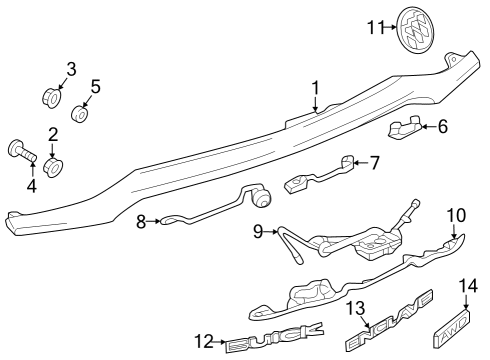 2018 Buick Enclave Parking Aid Diagram 5 - Thumbnail