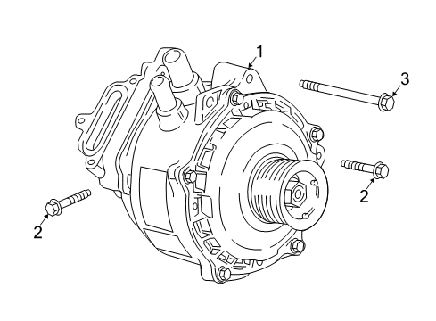 2018 GMC Sierra 1500 Alternator Diagram 3 - Thumbnail