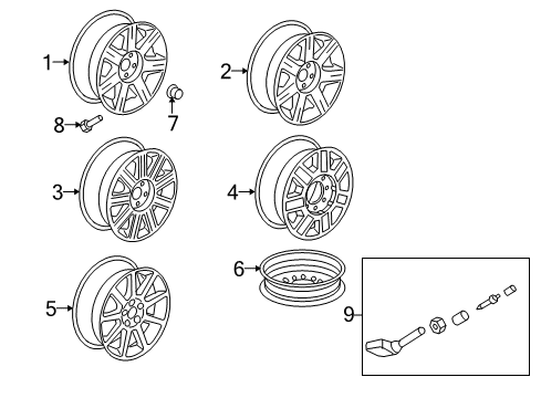 2010 Cadillac DTS Wheels Diagram