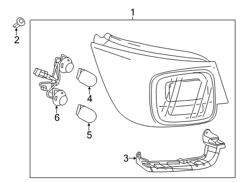 2016 Chevy Malibu Limited Bulbs Diagram 5 - Thumbnail