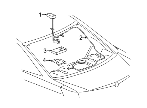 2005 Cadillac CTS Antenna & Radio Diagram