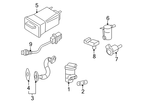 2005 Buick Terraza EGR System, Emission Diagram 1 - Thumbnail