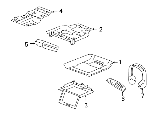 2008 GMC Yukon Entertainment System Components Diagram 2 - Thumbnail