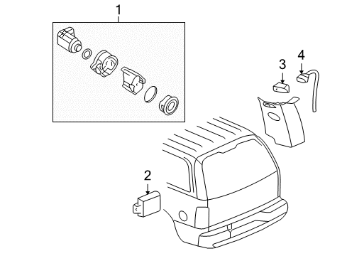 2004 GMC Yukon XL 2500 Electrical Components Diagram 6 - Thumbnail