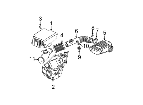 2005 GMC Envoy XL Filters Diagram 1 - Thumbnail