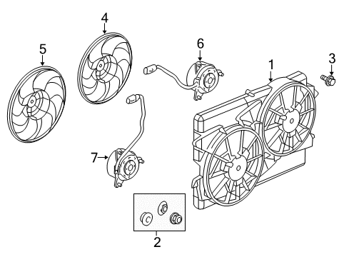 2012 Chevy Captiva Sport Cooling System, Radiator, Water Pump, Cooling Fan Diagram 4 - Thumbnail