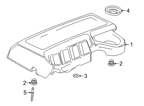 2018 GMC Terrain Engine Appearance Cover Diagram 2 - Thumbnail