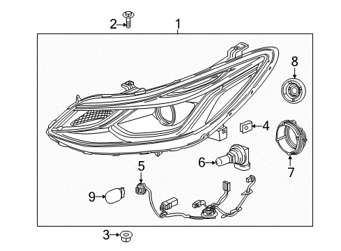 2018 Chevy Cruze Headlamps, Electrical Diagram 1 - Thumbnail