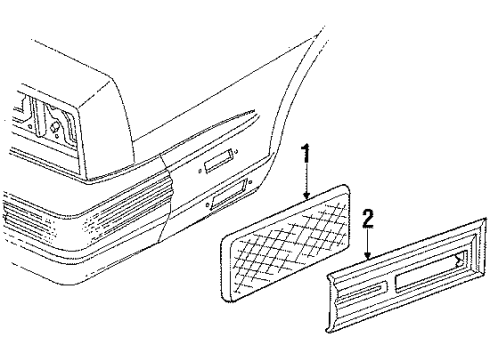 1985 Pontiac Grand Prix Front Lamps - Side Marker Lamps Diagram