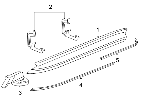 2012 Cadillac Escalade Running Board Diagram 6 - Thumbnail