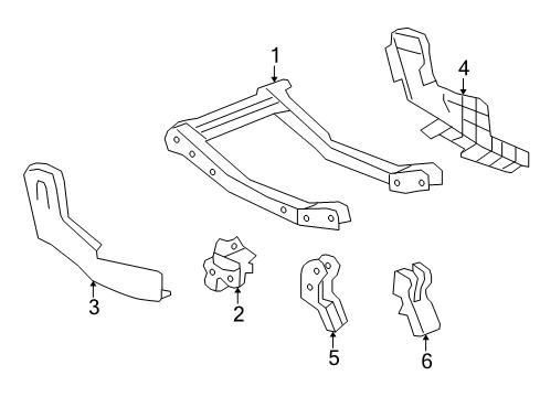 2009 Saturn Vue Tracks & Components Diagram 5 - Thumbnail