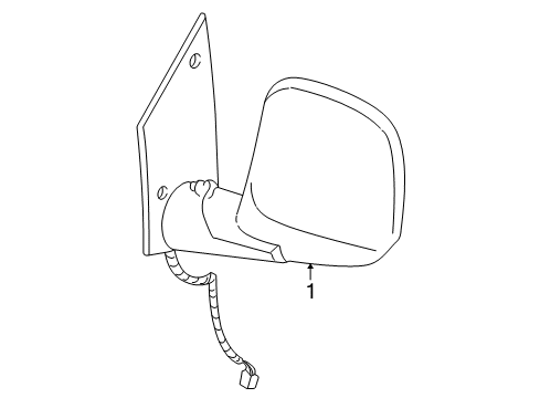 1998 GMC Savana 3500 Outside Mirrors Diagram