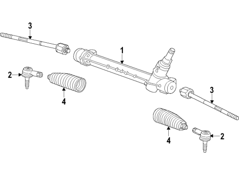 2022 Chevy Trax Steering Column & Wheel, Steering Gear & Linkage Diagram 3 - Thumbnail