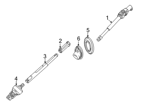 2024 Cadillac CT5 Lower Steering Column Diagram 1 - Thumbnail