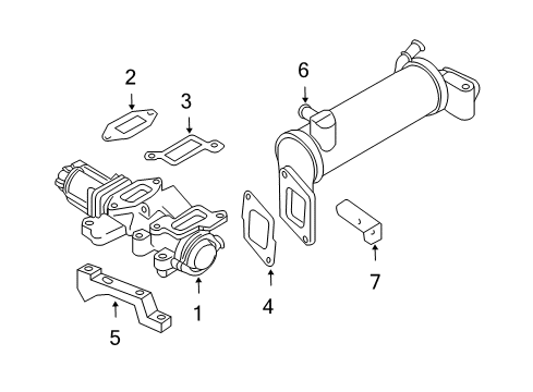 2008 GMC Savana 3500 Valve Assembly, Egr Diagram for 98025781