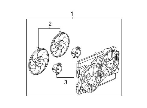 2006 Saturn Vue Cooling System, Radiator, Water Pump, Cooling Fan Diagram 4 - Thumbnail