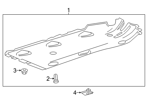 2015 Chevy Malibu Exterior Trim - Pillars, Rocker & Floor Diagram