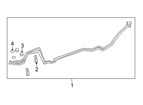 2024 Cadillac XT6 Rear A/C Lines Diagram