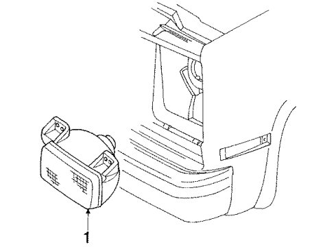 1987 GMC V2500 Park Lamps Diagram 1 - Thumbnail