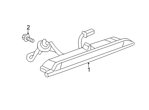 2020 Buick Envision High Mount Lamps Diagram