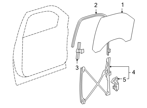 2014 GMC Yukon Front Door Diagram 1 - Thumbnail