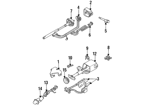 1990 Chevy Lumina Switch Assembly, Headlamp Diagram for 1995362