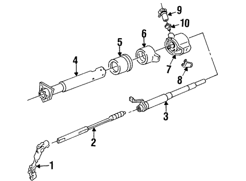 1994 Chevy P30 Steering Column Assembly Diagram 2 - Thumbnail