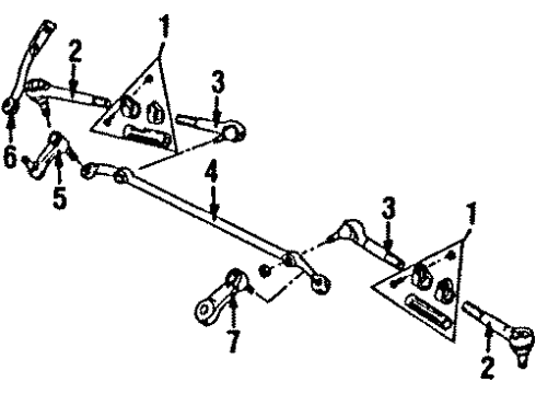 1989 Chevy V3500 Steering Column, Steering Gear & Linkage Diagram 3 - Thumbnail