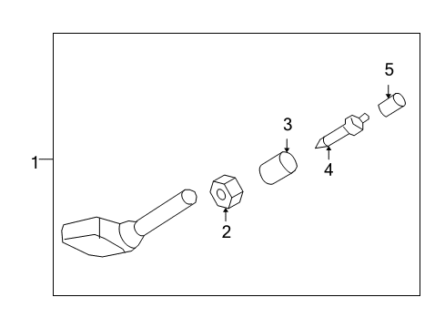 2010 Cadillac DTS Tire Pressure Monitoring Diagram