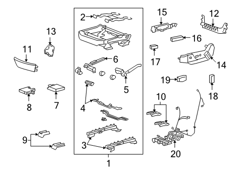 2011 Cadillac CTS Power Seats Diagram 4 - Thumbnail