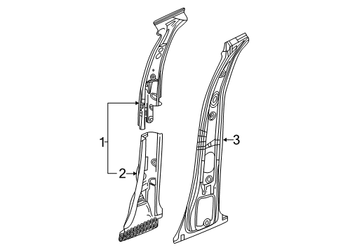 2018 Buick Enclave Center Pillar Diagram