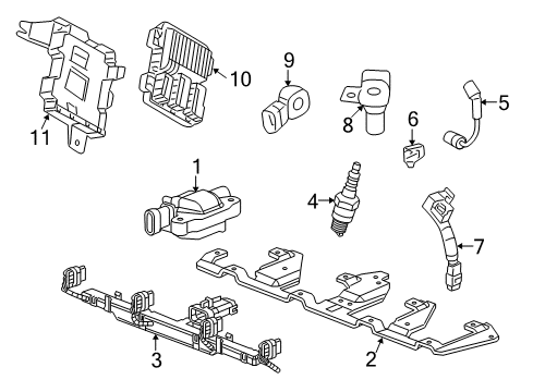 2015 Chevy Camaro Wire Assembly, Camshaft Position Sensor Diagram for 12663001