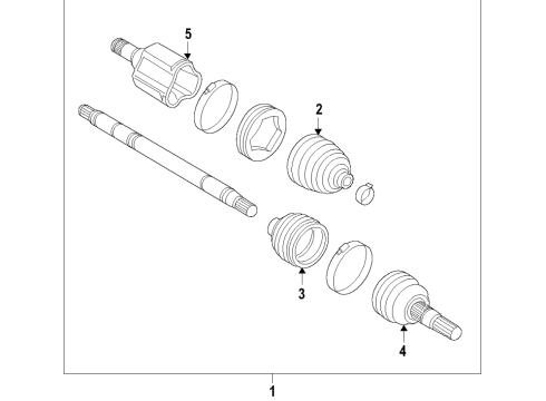 2020 Buick Enclave Front Axle Shafts & Joints, Drive Axles Diagram