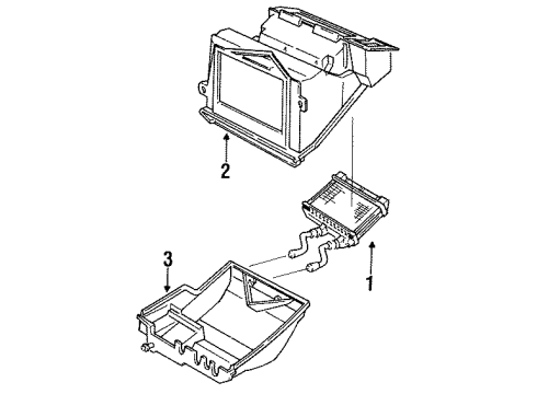 1987 Chevy Beretta Heater Components Diagram