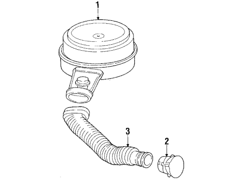 1991 Chevy V3500 Air Inlet Diagram 1 - Thumbnail