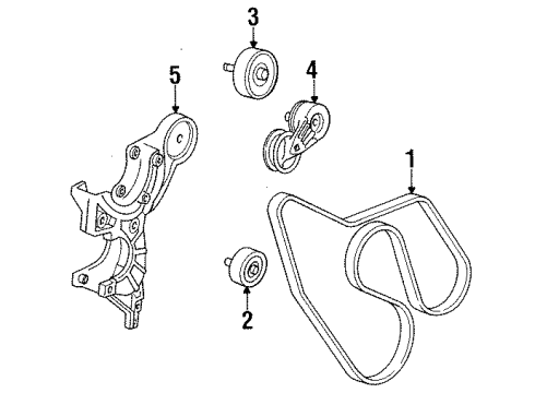 1994 Chevy K3500 Belts & Pulleys, Maintenance Diagram 3 - Thumbnail