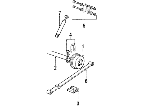 1989 GMC S15 Rear Brakes Diagram