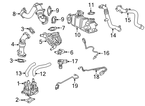 2019 GMC Sierra 3500 HD EGR System Diagram