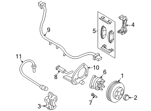 1998 Pontiac Trans Sport Front Brakes Diagram