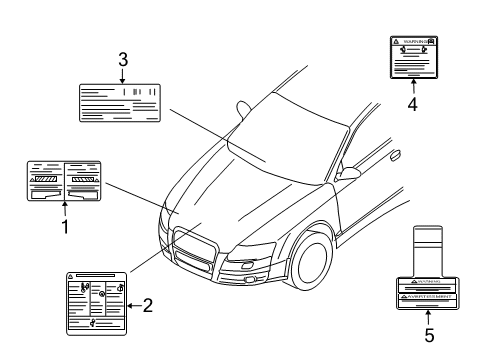 2009 Chevy Aveo Information Labels Diagram