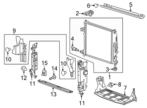 2023 Cadillac CT5 Bracket Assembly, Trans Fluid Aux Clr Diagram for 84944446