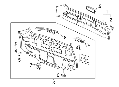 2011 Chevy Volt Rear Body Diagram