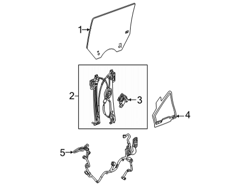 2022 GMC Hummer EV Pickup Harness Assembly, Rear S/D Dr Wrg Diagram for 85134013