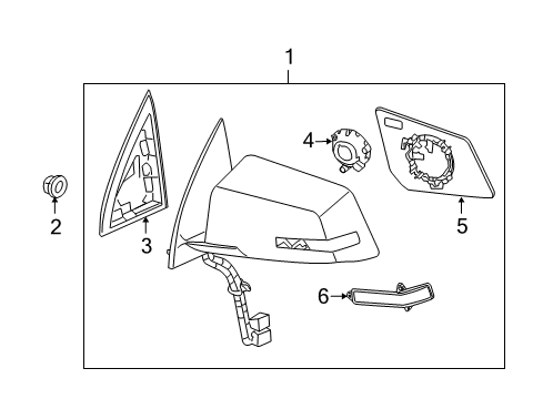 2017 Chevy Traverse Mirrors, Electrical Diagram 2 - Thumbnail