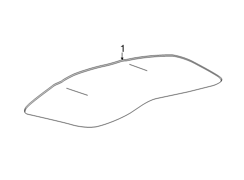 2018 Chevy Corvette Interior Trim - Removable Top Diagram