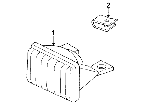 1993 Buick Regal Park & Signal Lamps Diagram