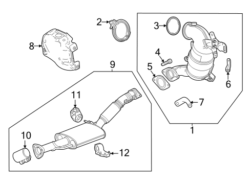 2024 Buick Encore GX Exhaust Components Diagram 3 - Thumbnail