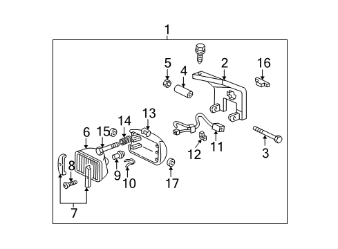 1995 GMC K1500 Fog Lamps Diagram 2 - Thumbnail