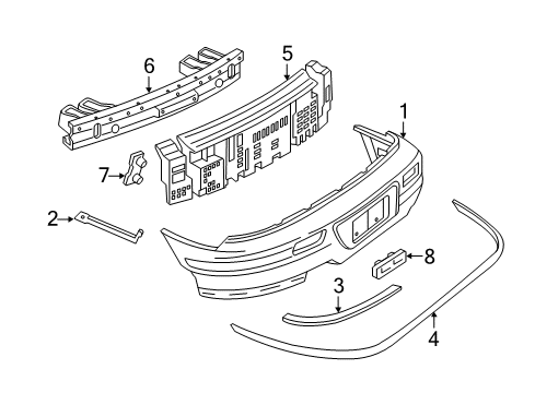 1994 Buick Skylark Rear Bumper Diagram